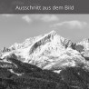 Alpspitze Garmisch-Partenkirchen schwarz weiß Frühjahr