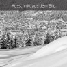 Garmisch im Winter schwarz weiß