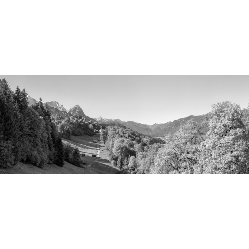 Wamberg-Zugspitze-Herbstpanorama SW