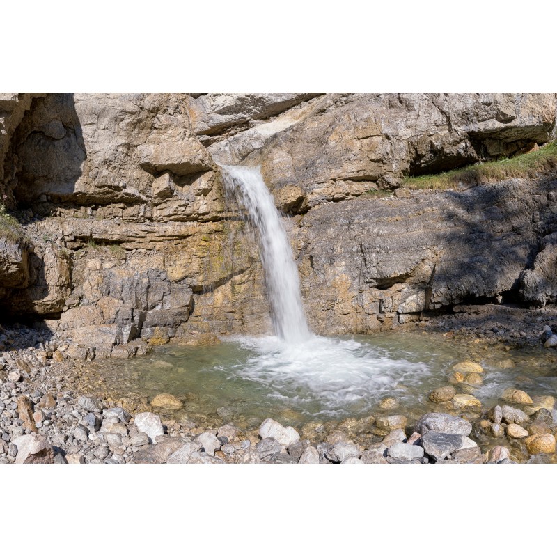 Wasserfall - Sonnige Felswand