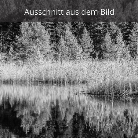 Luttensee - Karwendel im Herbst - schwarz weiß