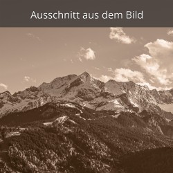 Alpspitze Garmisch-Partenkirchen sepia