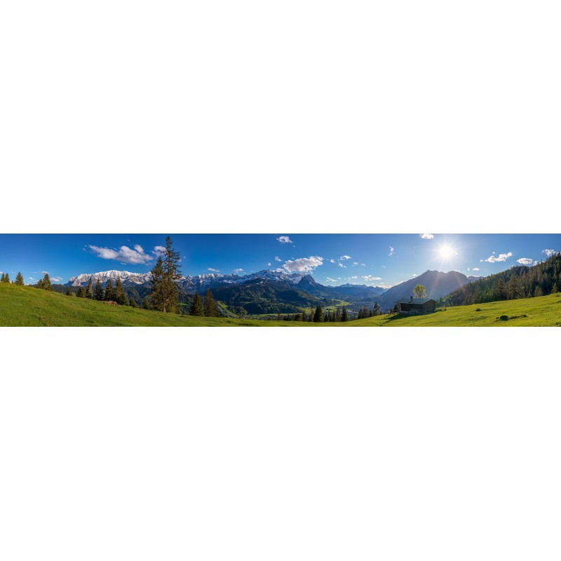 Garmisch-Partenkirchen - Zugspitze - Almhütte - Küchenrückwand Eckenhütte