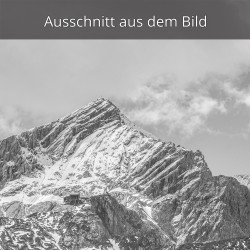 Alpspitze schwarz weiß