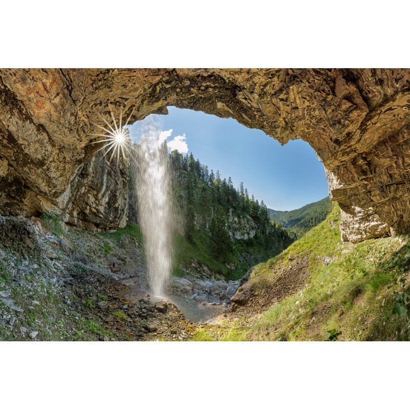 Wasserfall-Ausblick