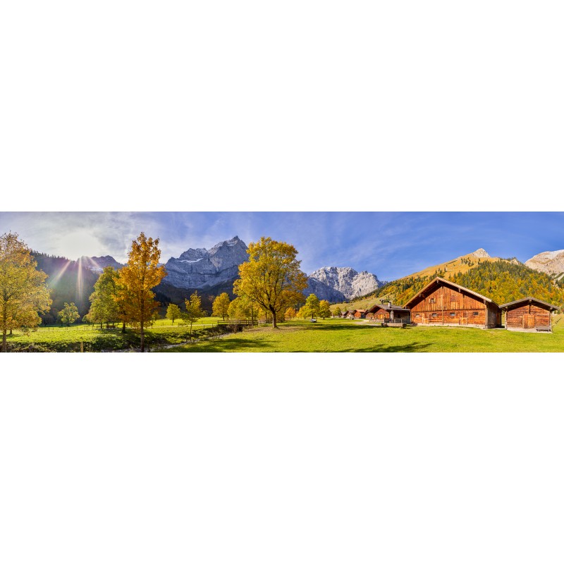 Engalm Alm in Tirol Karwendel Großer Ahornboden Herbst