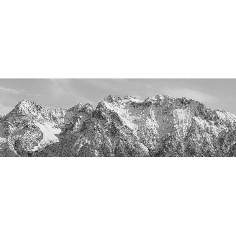 Karwendel im Winter 3 : 1 schwarzweiss