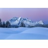Buckelwiesen im Winter - Alpspitze in der blauen Stunde