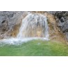Heller Wasserfall - Kalkfelsen und Gumpe