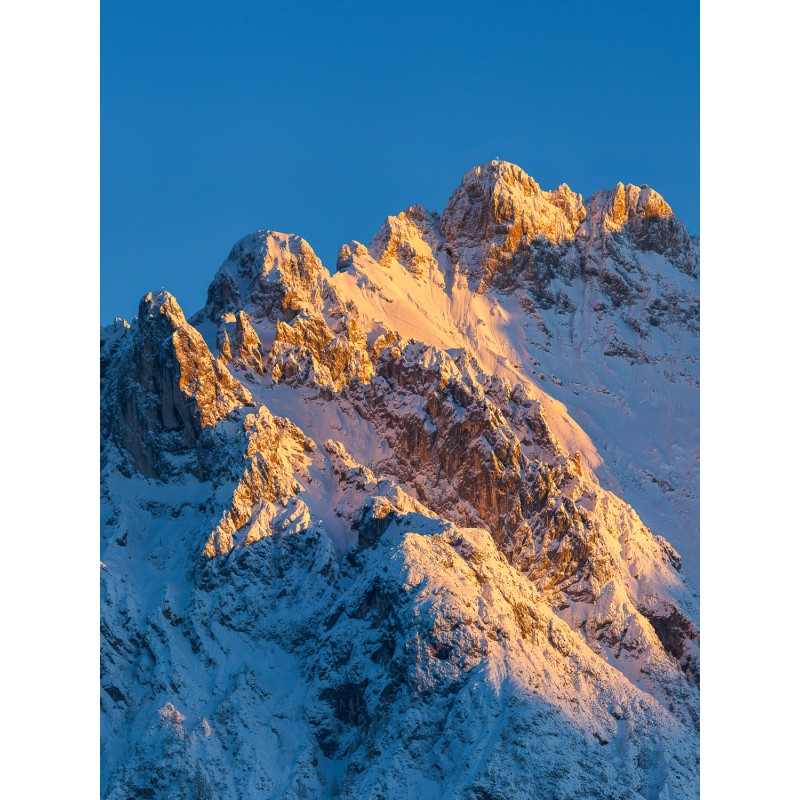 Viererspitze-Karwendelspitzen-Abendlicht-Winter