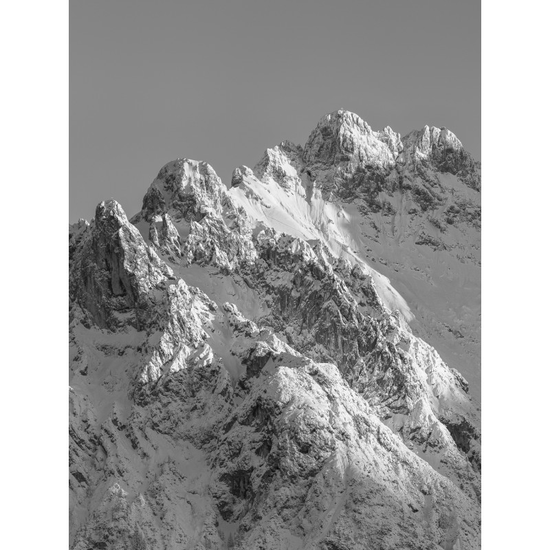Viererspitze - Karwendelspitzen im Winter - sw
