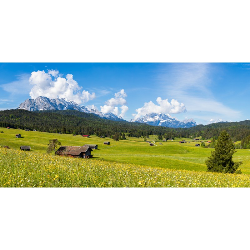 Buckelwiesen - Landschaft bei Mittenwald - Klais Krün