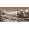 Karwendel - Birkarspitze vom Karwendeltal sepia