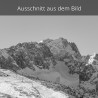 Längenfelder und Zugspitze schwarz-weiß