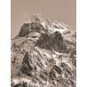 Von Links der markante "Mittlere Karwendelkopf" 2365m, Westliche Karwendelspitze 2385mund Viererspitze 2054m