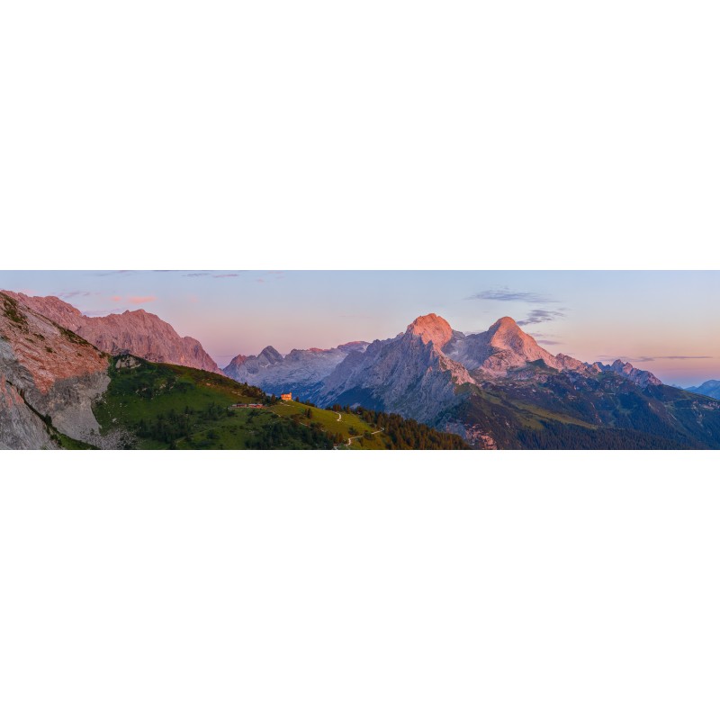 Schachen Alpspitze - Morgenrot  Panorama
