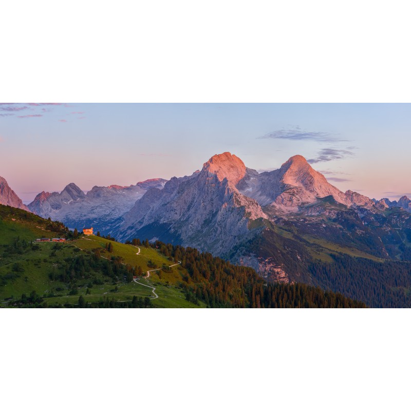 Schachen im Morgenrot