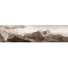 Panorama am Schachen - goldenes Licht - sepia