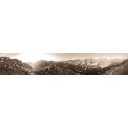 Panorama am Karwendelhauptkamm 6:1 sepia