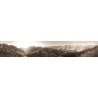 Panorama am Karwendelhauptkamm 6:1 sepia