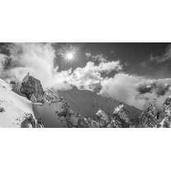 Wolkenspiel - Winterbergtour  schwarz-weiß