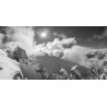 Wolkenspiel - Winterbergtour  schwarz-weiß