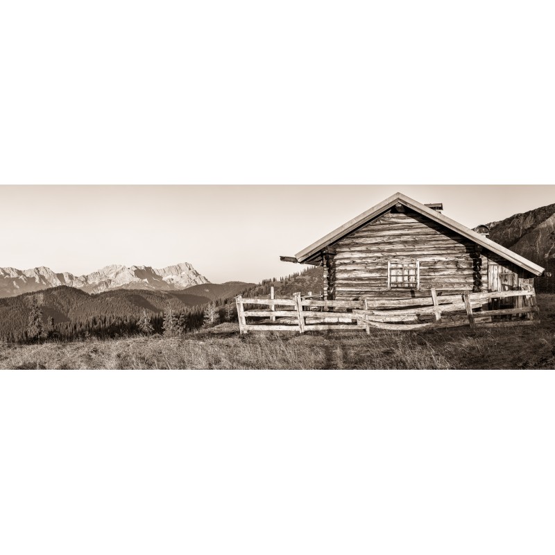 Morgenstimmung  an der Krüner Alm sepia