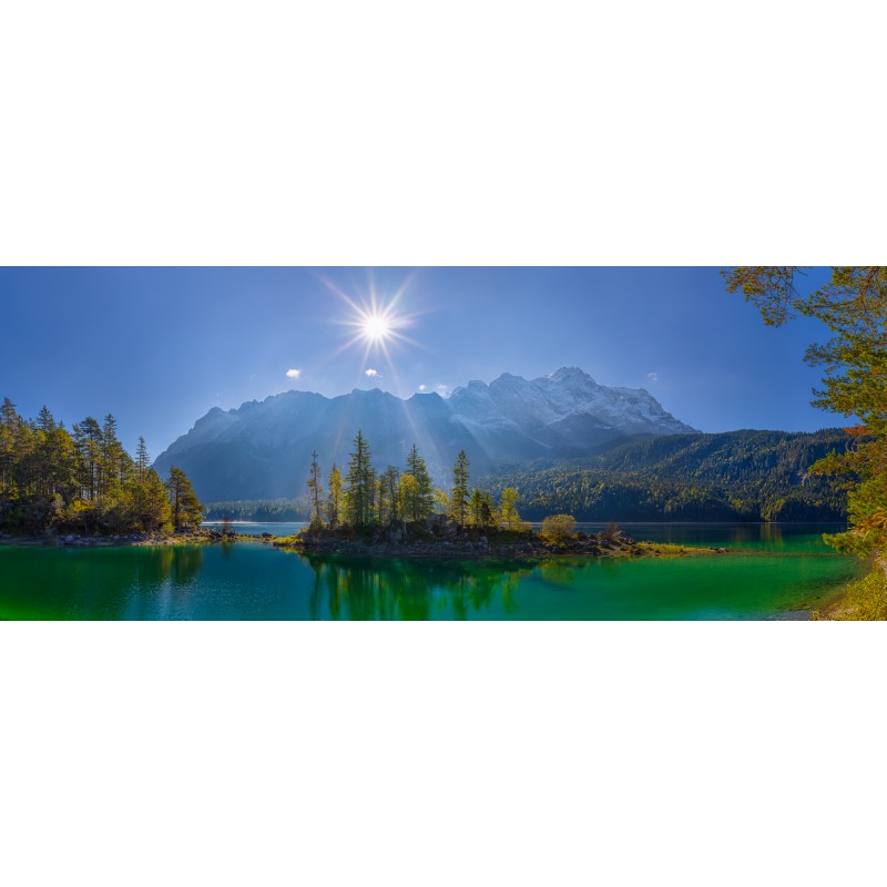 Eibsee Braxeninsel Zugspitze Eibsee Braxeninsel Zugspitze