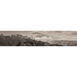 Frauenalpl am Morgen - Rundblick sepia