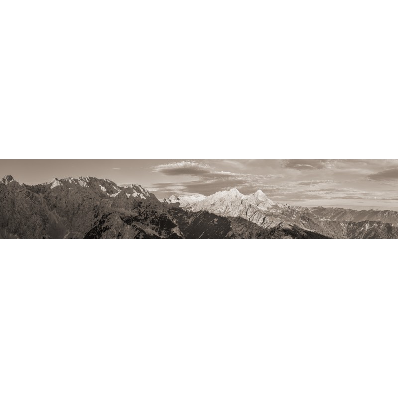 Frauenalpl am Morgen - Rundblick sepia