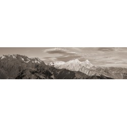 Blick über´s Reintal sepia Zugspitze Alpspitze Teufelsgrat