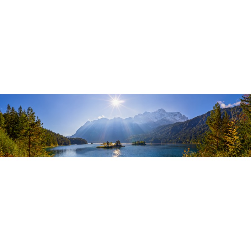 Eibsee-Panorama-Zugspitze 4:1