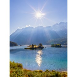 Eibsee mit Inseln - hochkant