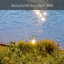 Spiegelung der Sonne im Eibsee