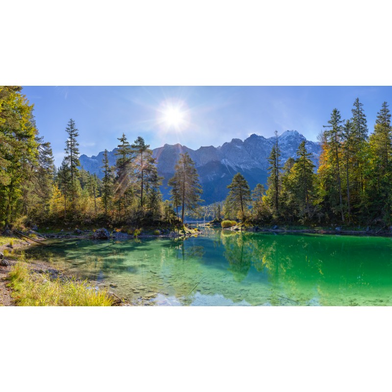 Waldidylle am Eibsee - Braxensee mit Zugspitze