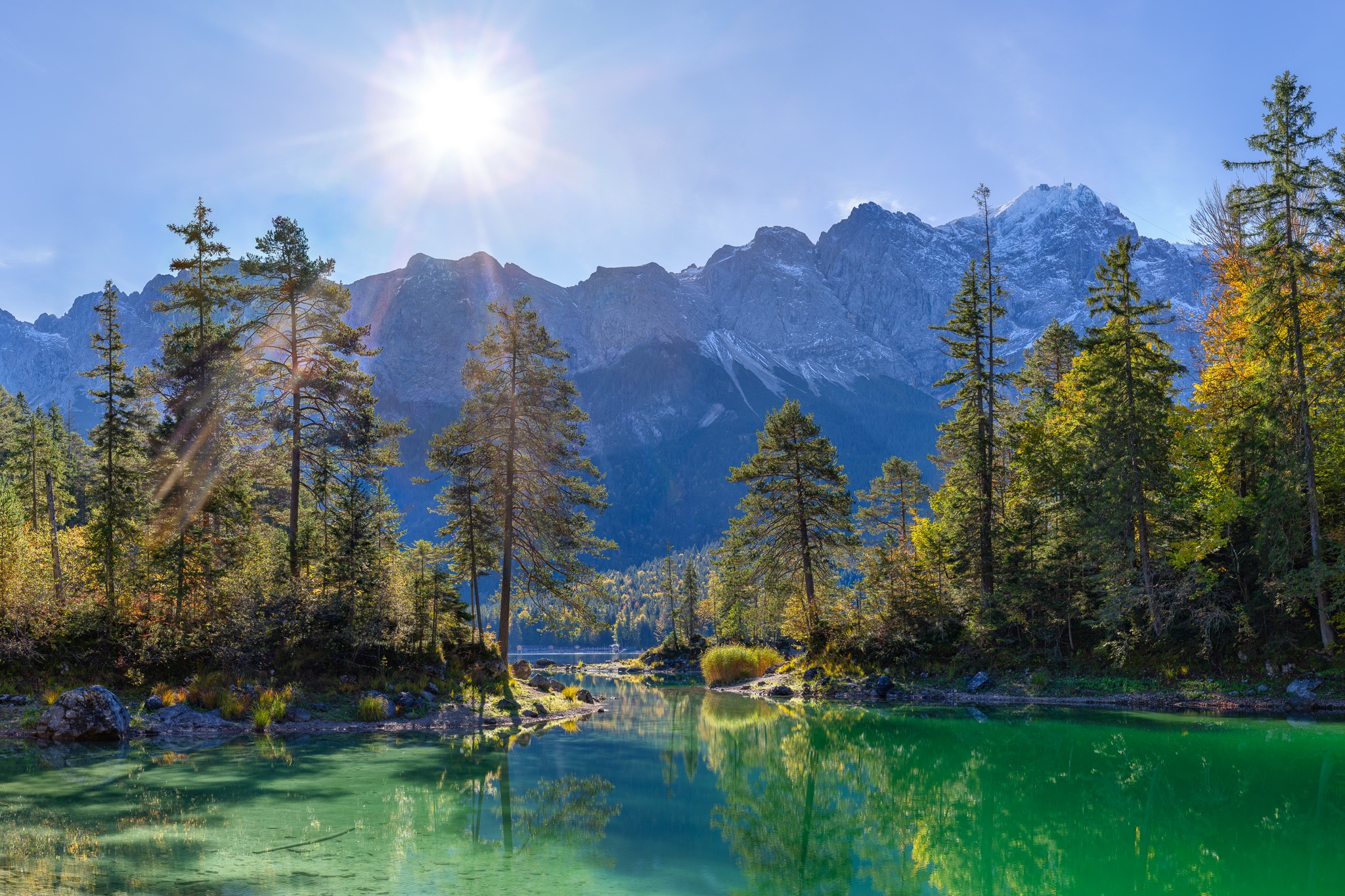 Braxensee - Idylle am Eibsee mit Zugspitze